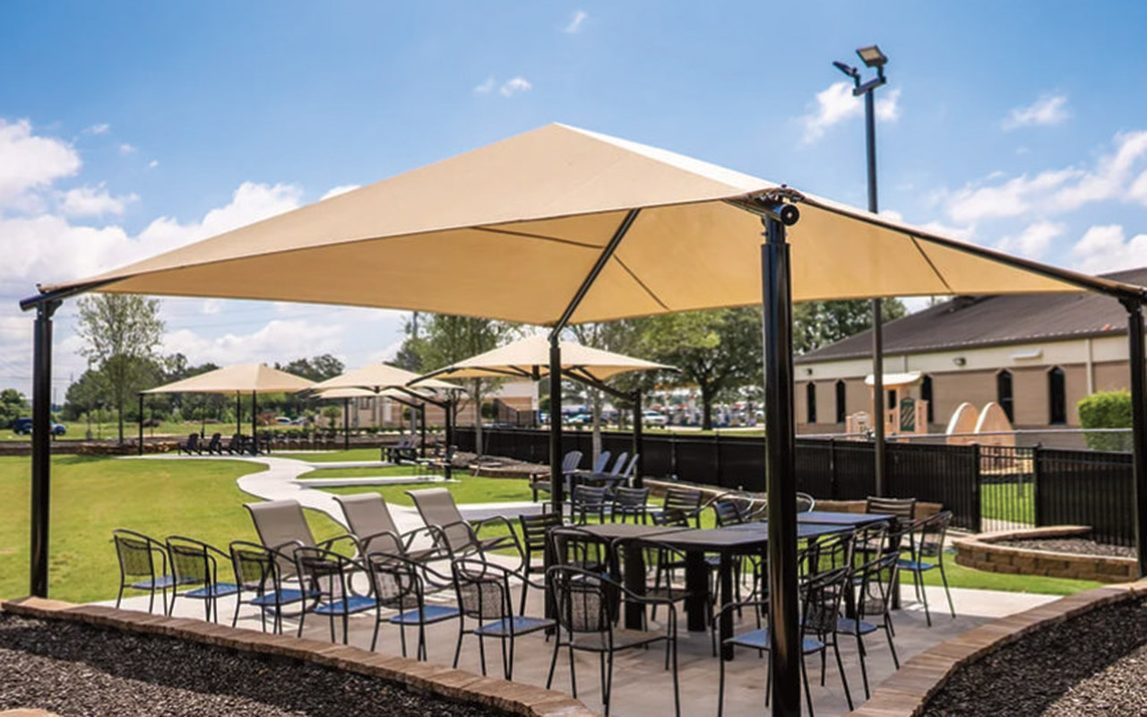 St George Pools - Square Shade Structure