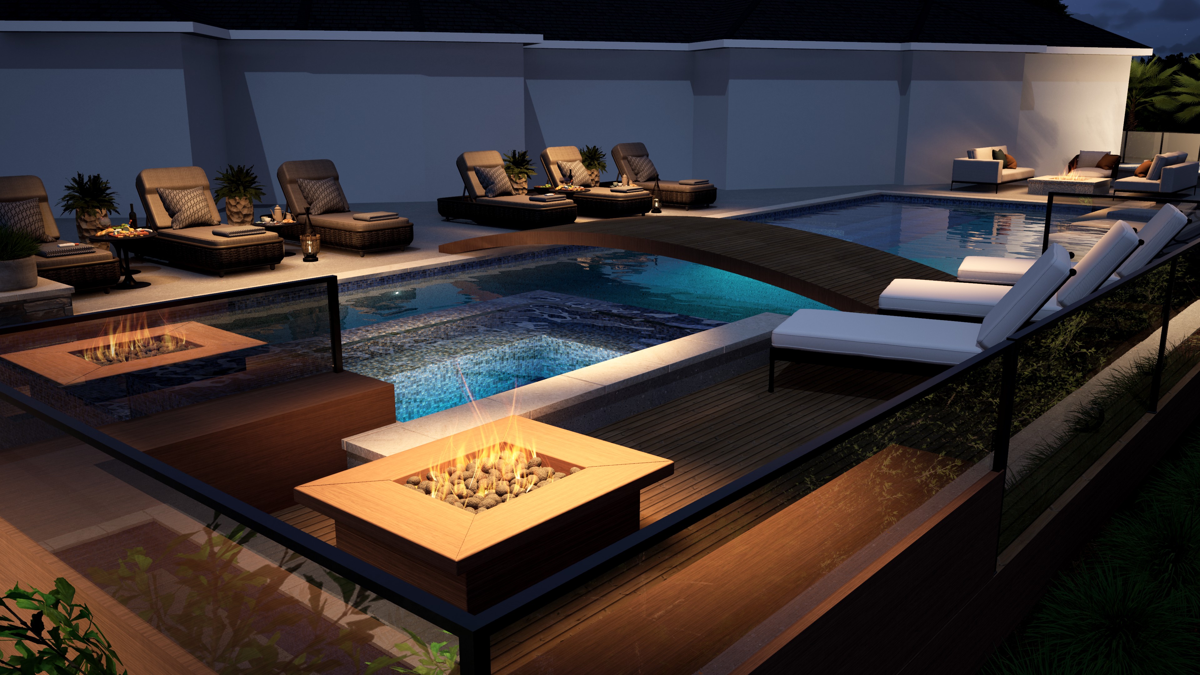 St George Pools - Fiberglass 3D Rendering Pool Plans