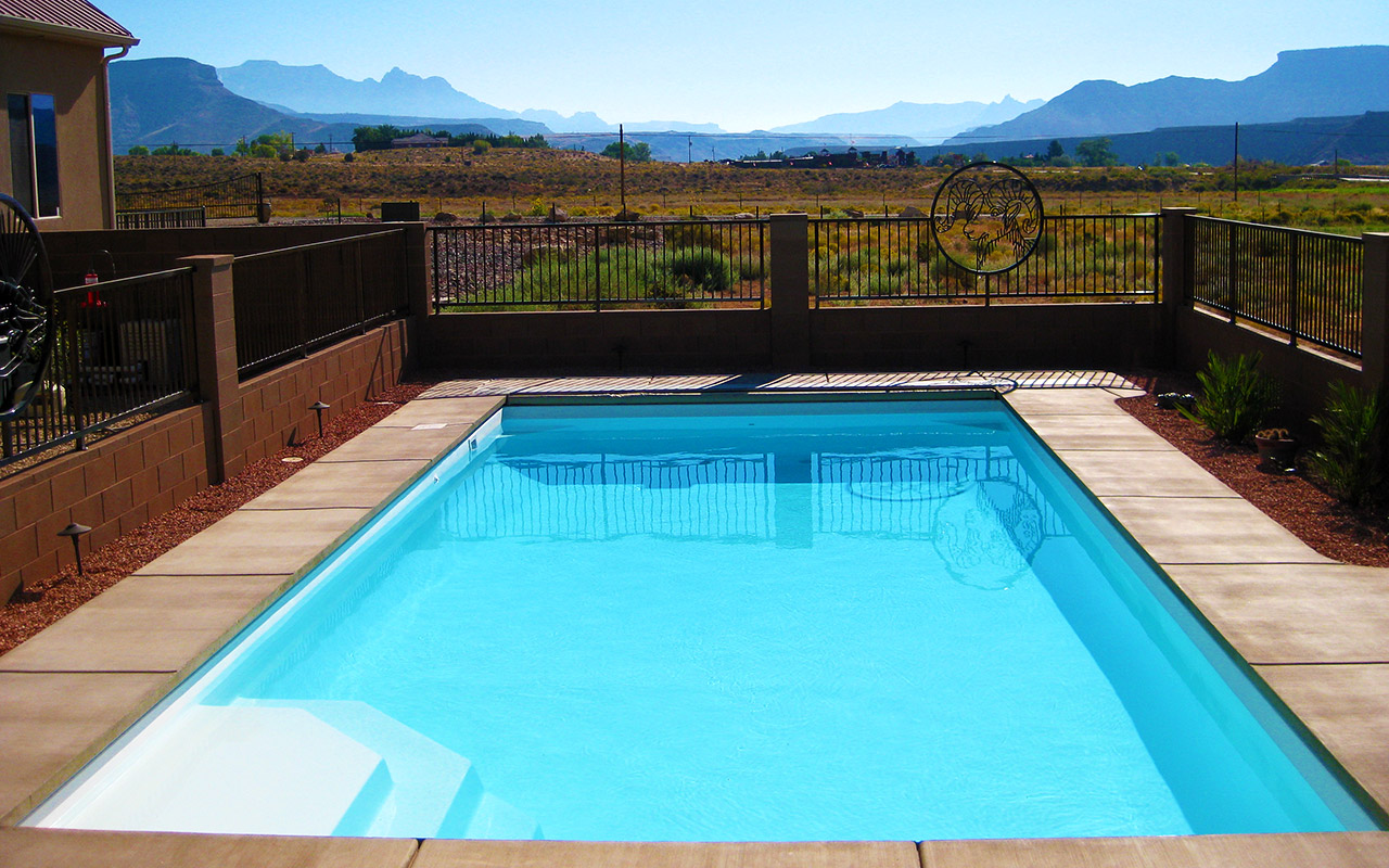 St George Pools - Rectangle Fiberglass Pool 08