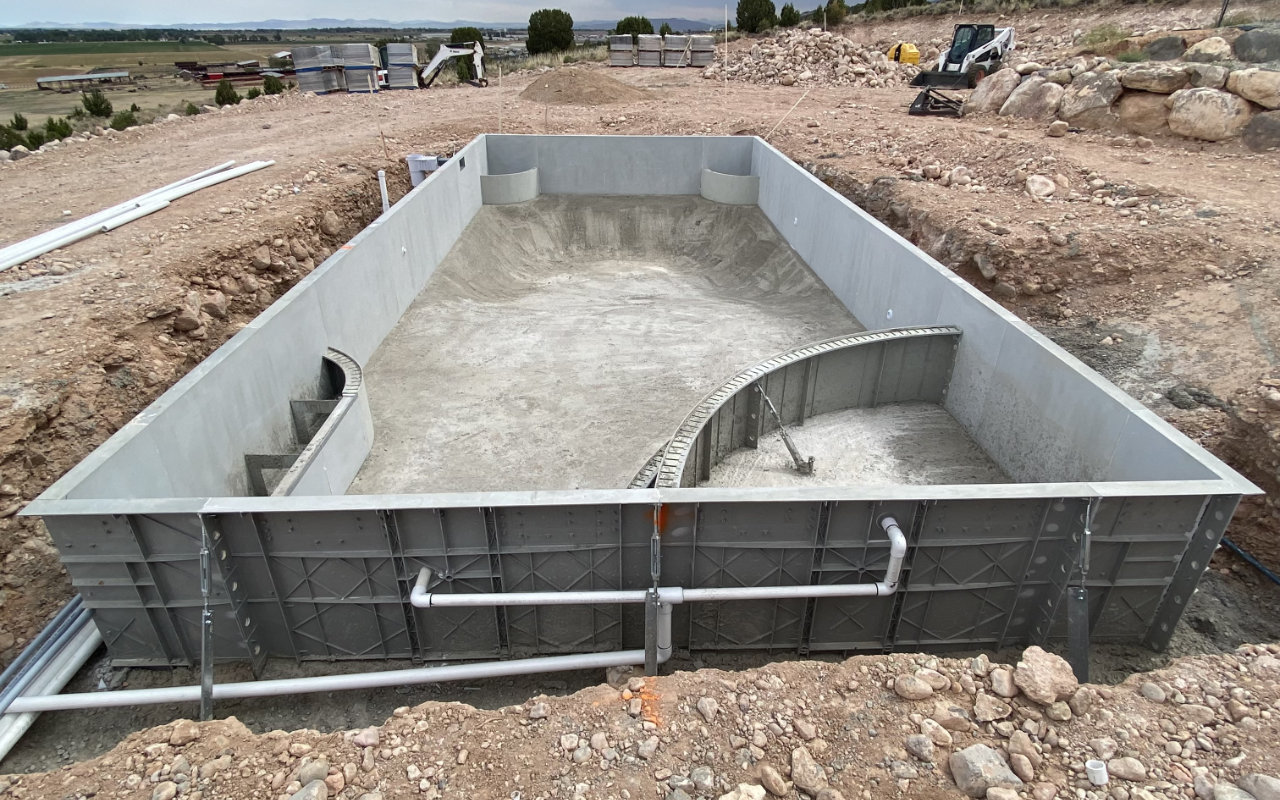 St George Pools - Vinyl Liner Pool Build Process - Plumbing